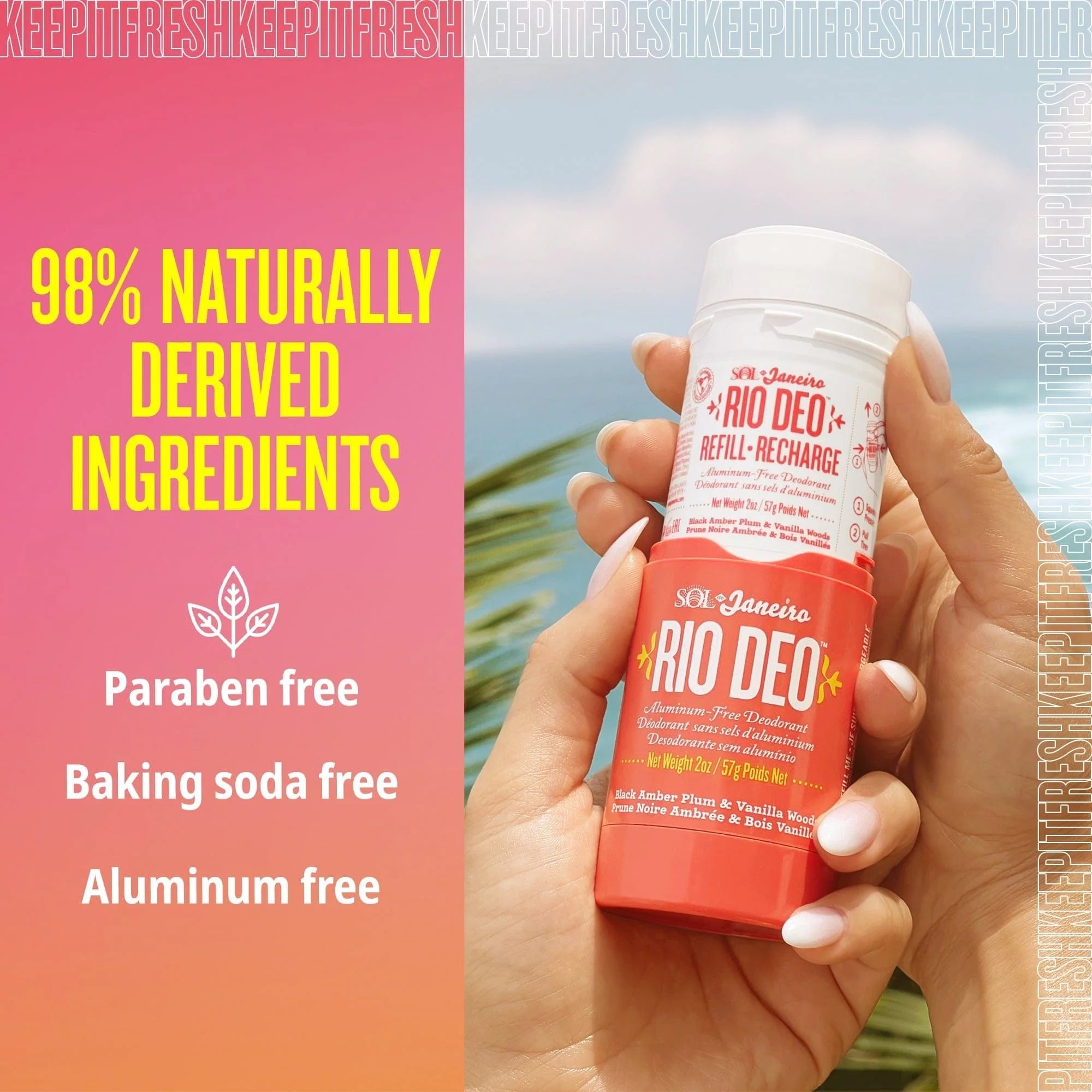 Rio Deo Aluminum-Free Deodorant Cheirosa 40